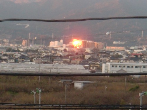 燃える・・・